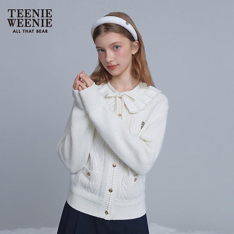 Teenie Weenie Women's Detachable Collar Knit Cardigan