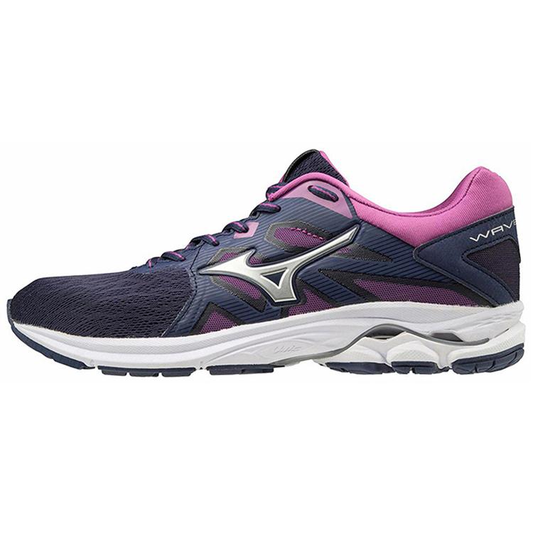

Mizuno Wave Kizuna Running Shoes Women s Low top Dark Blue/Silver/Purple J1GD191003 36.5