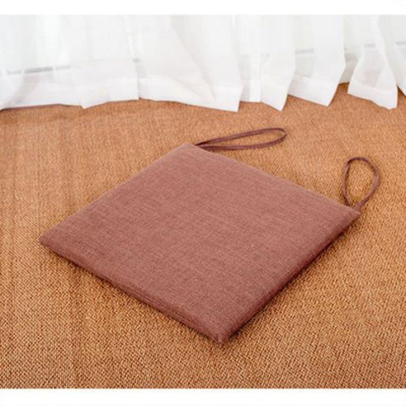Four Seasons Linen Chair Cushion: New Chinese Style for Tea, Mahjong, Computer, Crescent, or Dining Chairs.