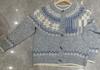 Women's 2026 Autumn/Winter Jacquard Knit Round Neck Snowflake Cardigan Sweater with Horn Buttons