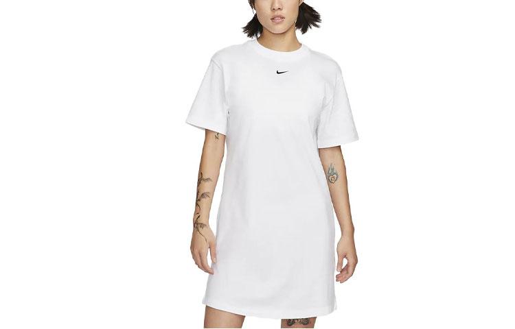 Nike Sportswear Essentials Short Sleeved Dress Women s White DV7883-100