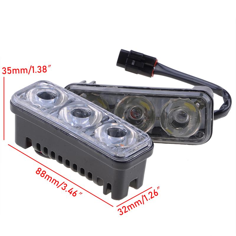 SMD LED DRL Fog Lights Bumper Lamps Daytime Running Lights Waterproof Design Car Lighting Accessories  2Pcs DC 12V 9W