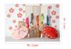 Kate 2.2x1.5m Shichi-Go-San Backdrop with Cherry Blossoms, Carp Streamers, and Japanese Umbrellas, Customizable for Photography and Studio Photography