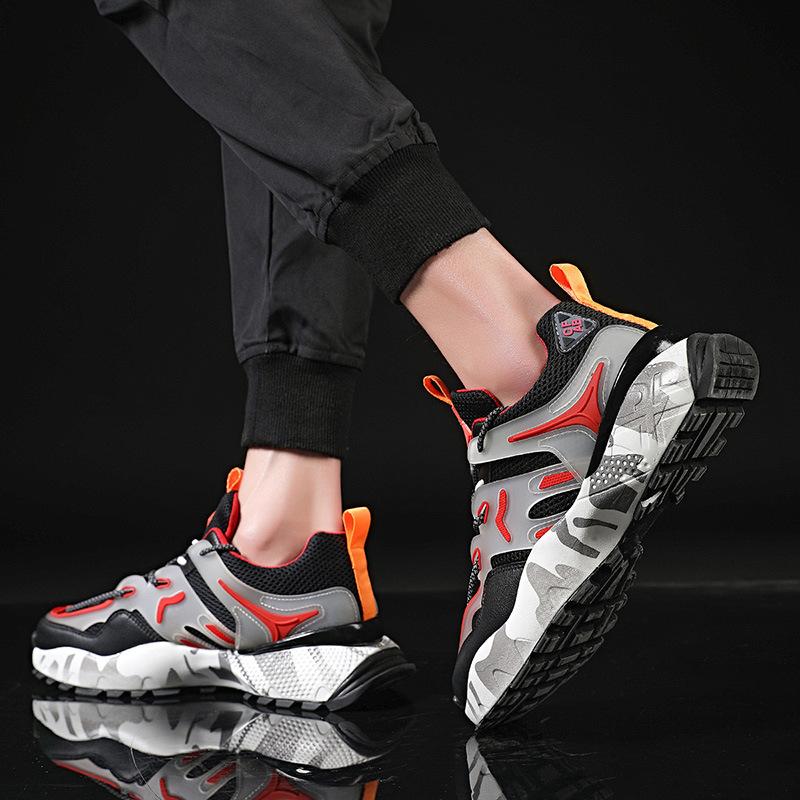 Trendy Men's Sports Shoes Men's Shoes  Summer New Breathable Mesh Trendy Shoes Korean Version of The Running Casual Shoes