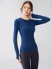 Women's Slimming Long-Sleeve Pilates & Running T-Shirt with Finger Cots - High-End, Tight-Fitting Fitness Top
