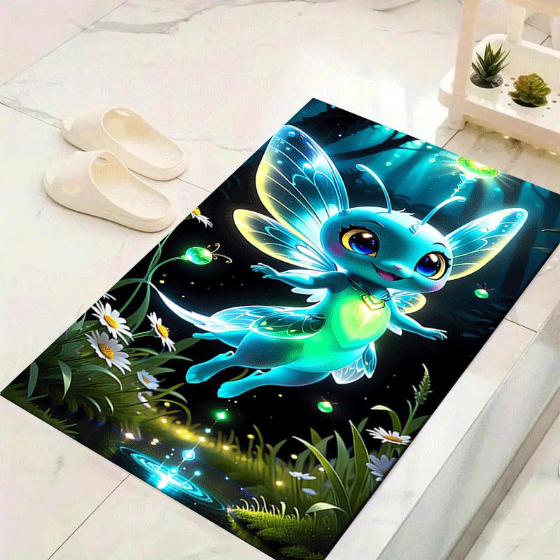 

1pc Beautiful elf Print, Design Indoor Area Rug - Soft, Anti-Slip, and Durable Gaming Room Decor for Bedroom 60cm by 90cm