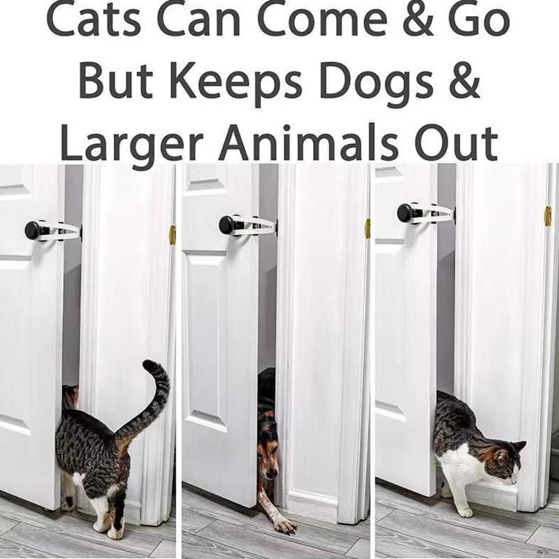 Pet Door Holder Latch Prevents Dogs From Entering Cat Supplies Adjustable Elastic Gate Lock Keep Out From Entering Accessories