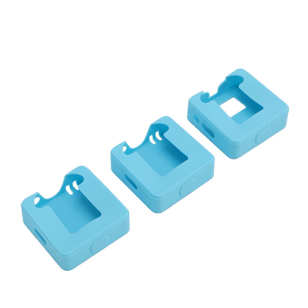 3 Pezzi Custodia Protettiva in Silicone Adatta per RODE Wireless Go II Sistema Microfonico Cover Protettiva Microfono Antiurto