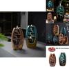 Bruciatore di incenso a cascata in ceramica con fumo a riflusso Portaincenso Decorazione Regalo per la Casa