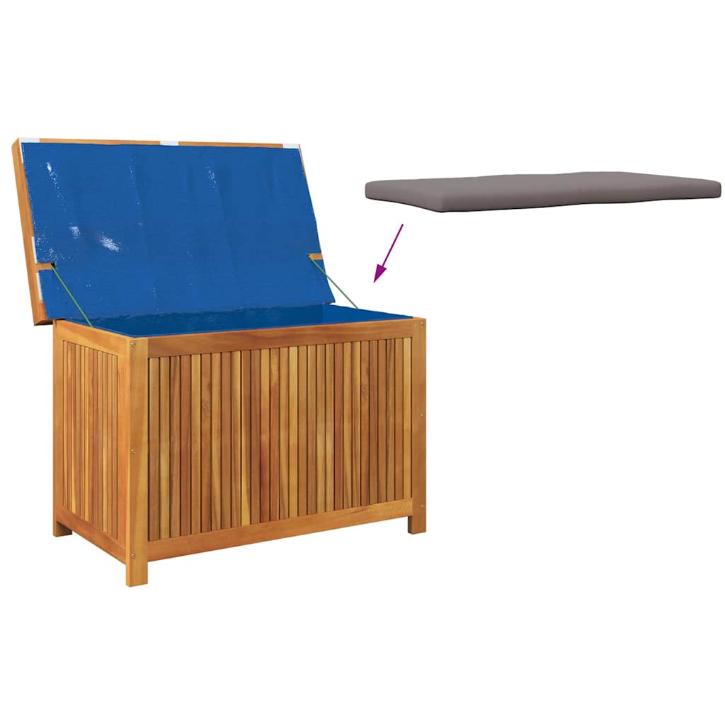 Outdoor Cushion Box 90 X 50 X 60.5 Cm Solid Acacia Wood