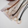 Womens Original Design Summer Thin Leather Waist Belt Perfect For Dresses Long