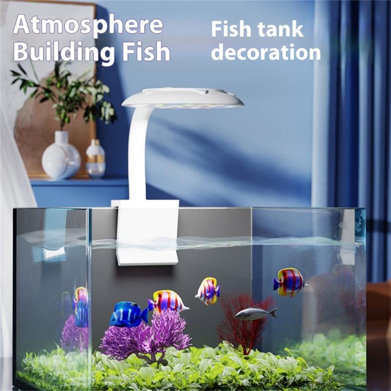 USB Fish Tanks Lighting Clamps Mount Color Changing LED Lamp For Desktop Aquariums
