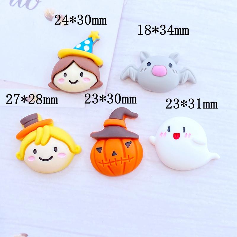 10 Stück Neue Mini Süße Halloween Serie Flache Rückseite Harz Cabochons Scrapbooking DIY Schmuck Bastel Dekoration Zubehör