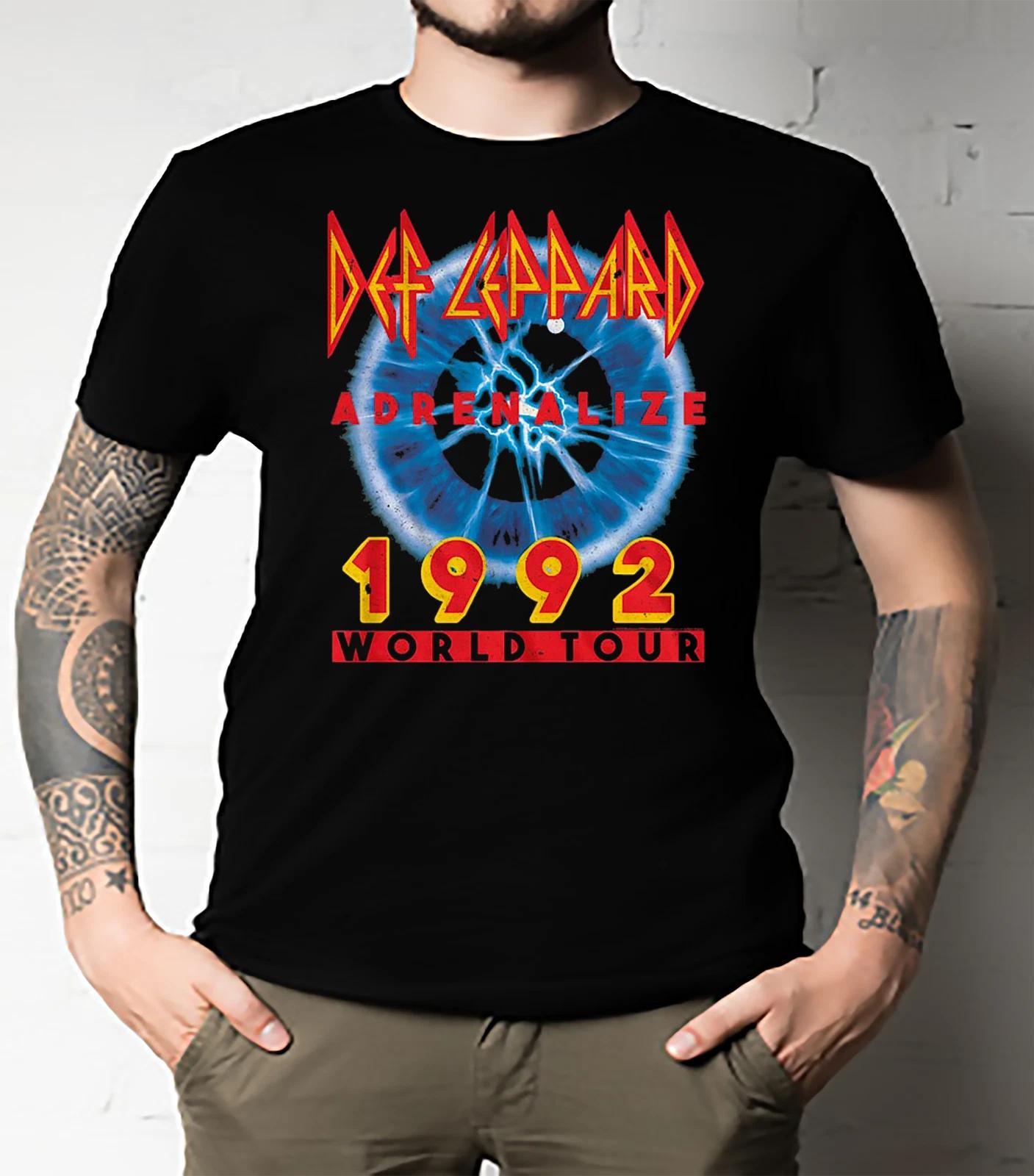 Men s and Women s T-shirts Tendance Def leppard 1992 world tour XL