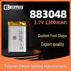 EEMB 1300mAh 3.7V LP883048 Polymer Lithium Battery with Protection Board