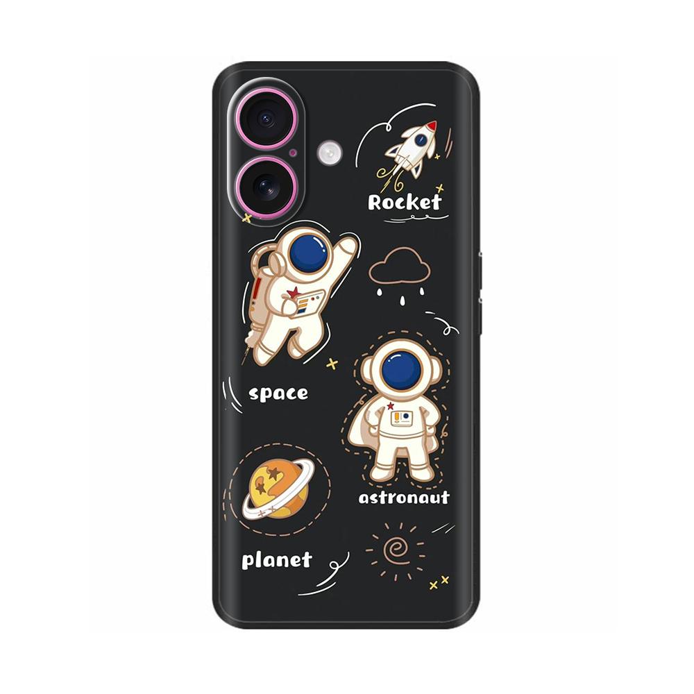Case For Apple iPhone 16 16 Pro Max Plus Heart Butterfly Full Protection Soft Liquid Silicone Cover for iPhone 16 Plus Pro Max
