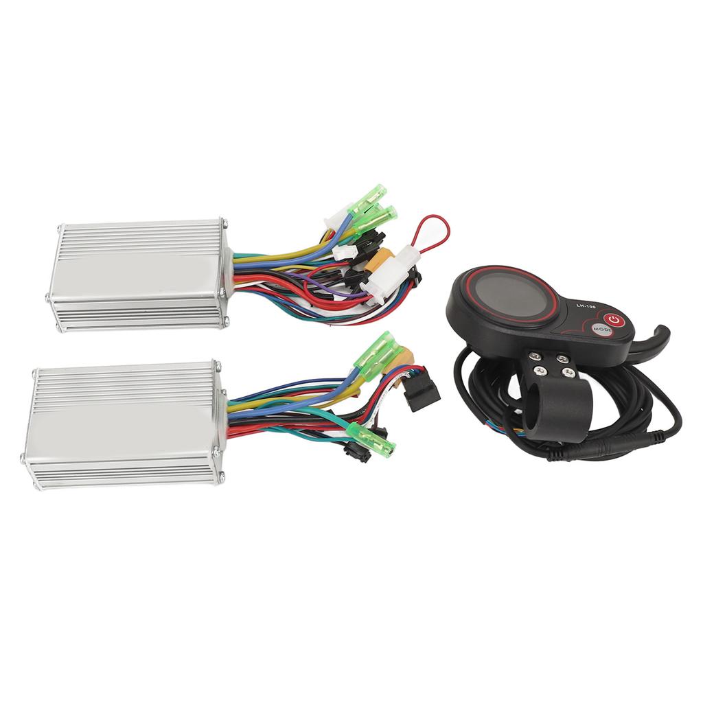 Brushless Motor Controller 24V 36V 48V 500W 25A LH100 LCD Display Dual Drive Controller Kit for