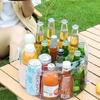 Tragbarer transparenter faltbarer Eisbehälter – Handgehaltenes Outdoor-Picknick- und Aufbewahrungsbecken