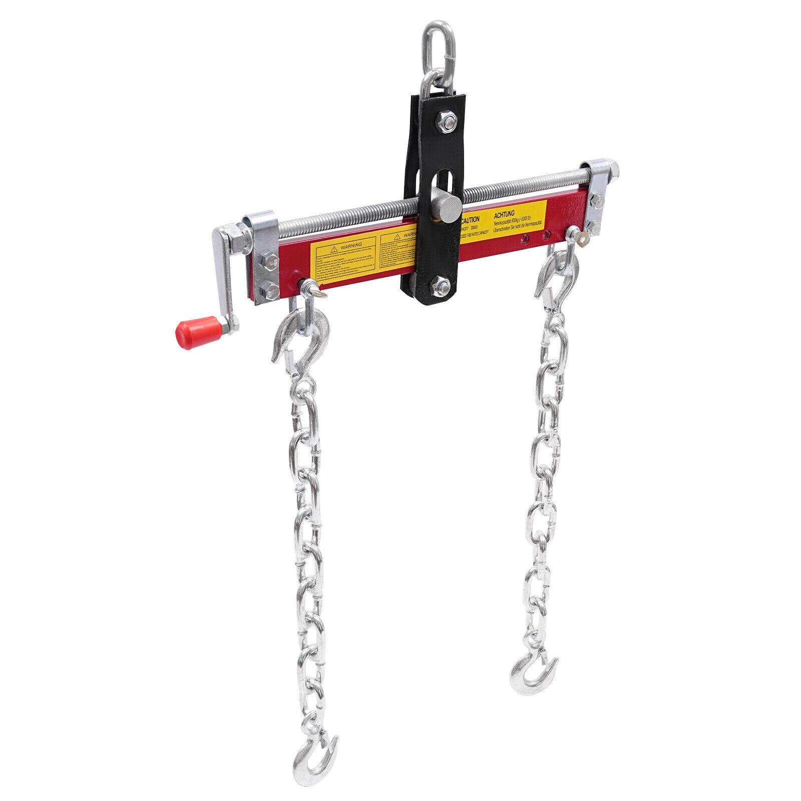 

Engine Hoist Crane Accessory Engine Load Leveler W/Adjustable Handle 2000 lbs червоний