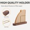 Coffee Filter Paper Holder Simple Household Filter Paper Walnut Wooden Storage Rack Kitchen Office Coffee Accessories