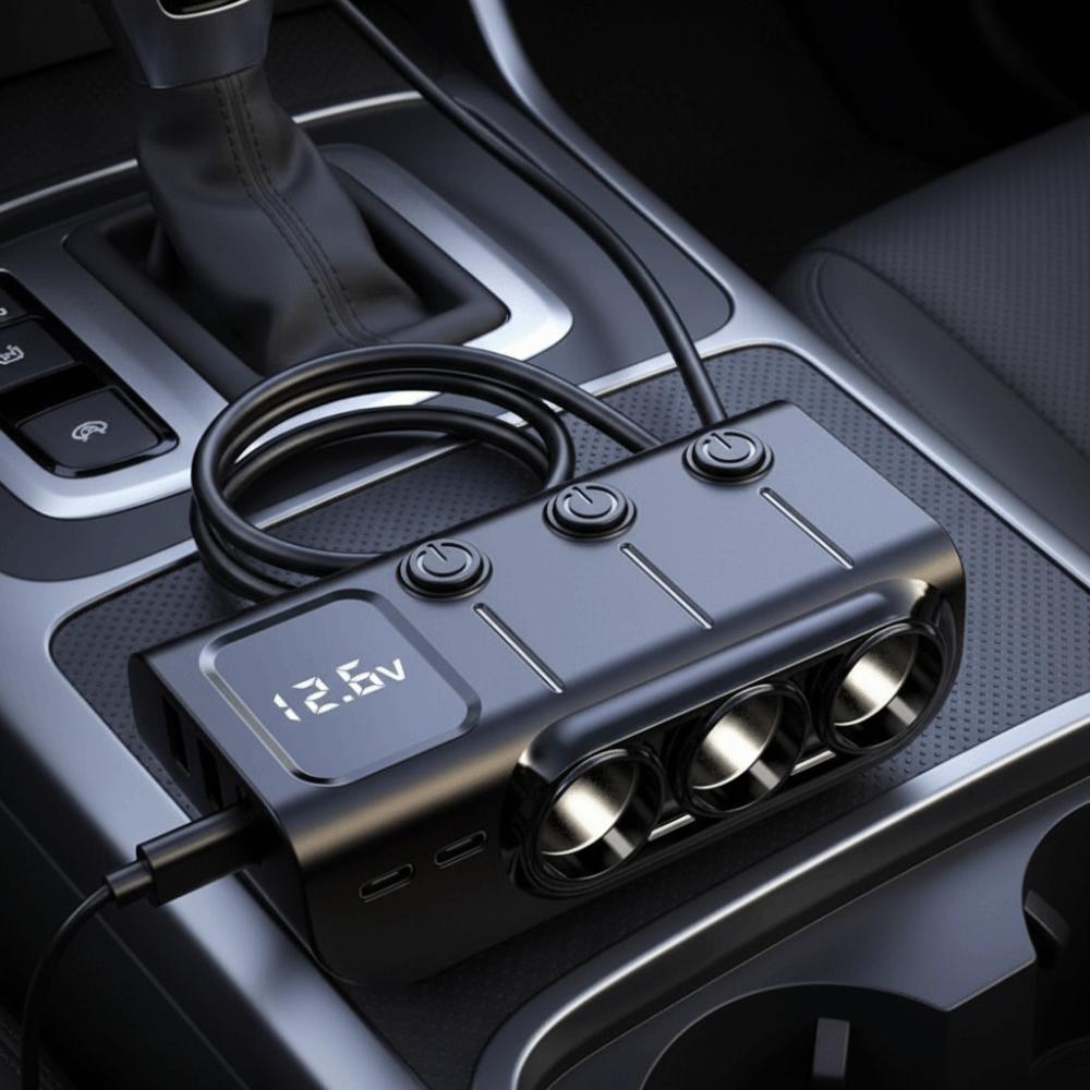 Multi Ports Car Charger Adapter 12V/24V Car Plug Splitter Easy To Use Car Socket Splitter  for Car