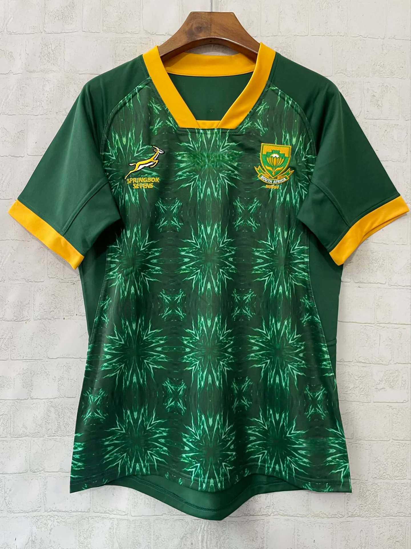 Men s Short Sleeve Rugby Jersey 2026 South Africa Sevens Kit XL