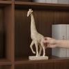 Giraffe Figurine with Base Embossed Sculptural for Entryway