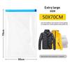 Portable Travel Vacuum Storage Bags Reusable Durable for Suitcase Clothes Tops Pants Space Saver