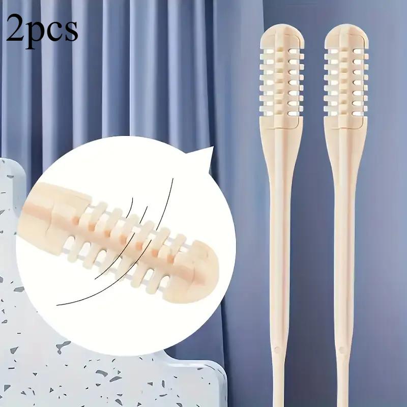 2/4pcs 2-In-1 Nose Hair Trimmer 360 Degrees Rotating Nose Hair Cutter Double Sided Blades Nose Hair Remover Tool Stainless Steel Manual Nose