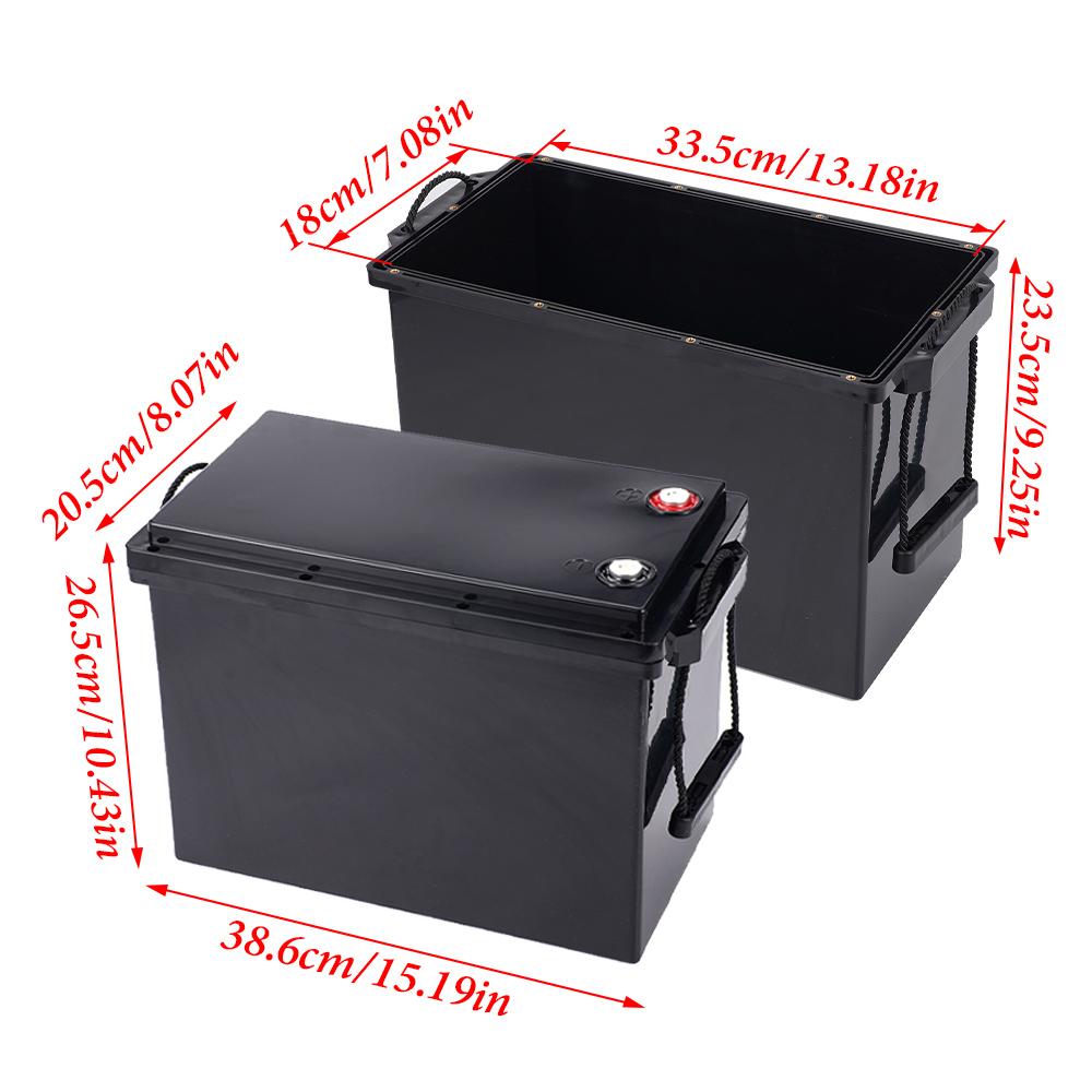 230AH 280AH for 4S Battery Storage Boxes 12V Solar Cells Case RV Yacht DIY Portable Battery Storage Plastic Lithium Battery