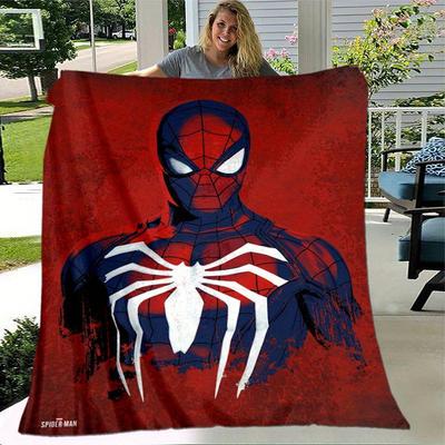 Spider-man Süß Bedruckte Decke Rechteckig Weich Bequem Moderner Stil Polyester