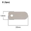 3Pcs Plate Valve Plate Air Tools Pump Head Gasket Silent Metal Oil Free Air Compressor Cylinder Head Valve Plate Iron Sheet