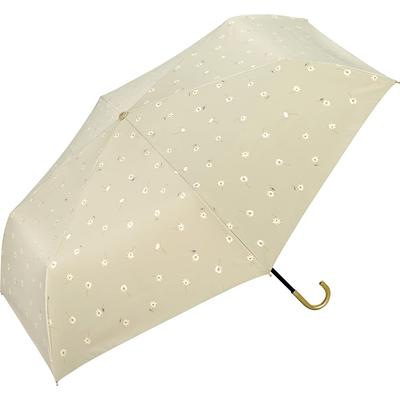 Sun Gold Line Daisy Beige Light UV Heat Suitable for Sun and Folding 55cm Perfect for and Stylish and Cute for Product [2025] Wpc. Umbrella, Pattern,