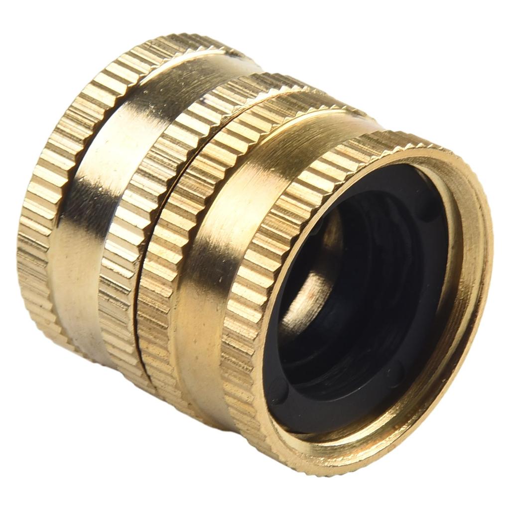 Sturdy Brass Garden Hose Connector Female To Female Long Lasting and Reliable Suitable for Various Garden Accessories