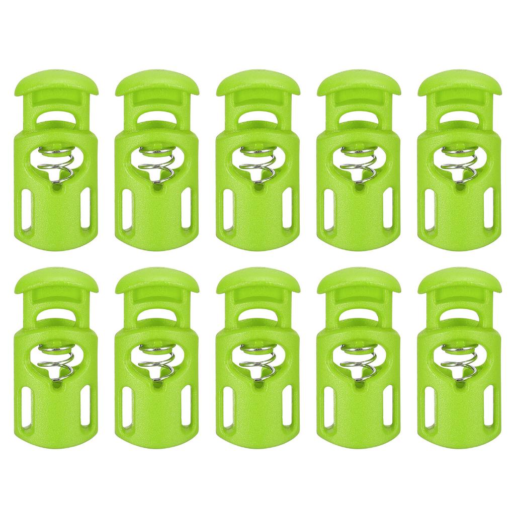 30 ks Plastové brzdičky na šňůrky Stahovací šňůrka Jednootvorové Pružinové přepínací zarážky Pružinová zarážka pro batoh Tkaničky Stahovací šňůrky 5,5x3mm