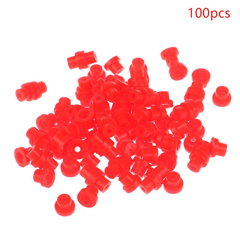 100pcs Tattoo Grommet Professional PBR Soft Tattoo Needle Grommets Tattoo Needle Cap Accessories For Tattoo Machine 6 Colors