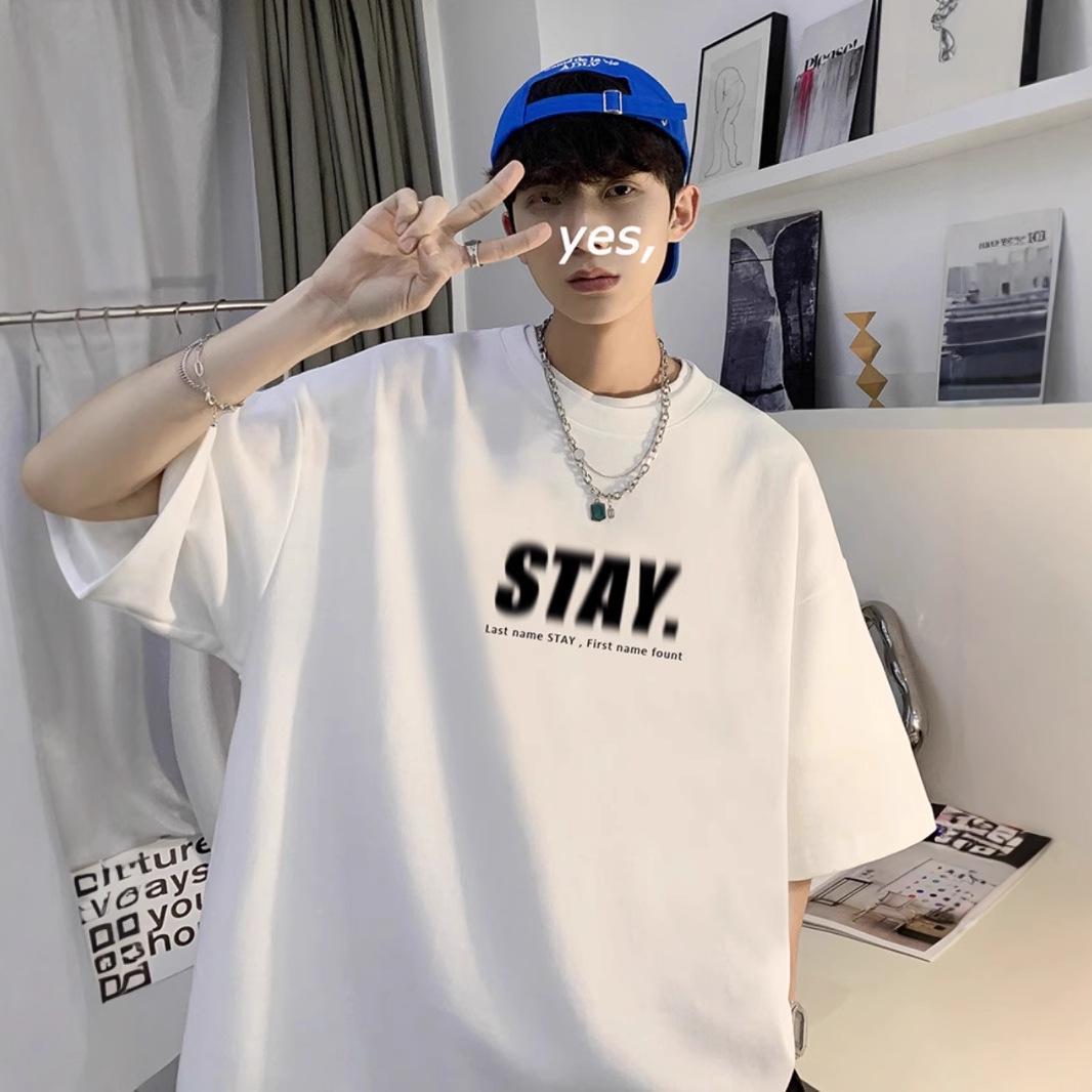 

Летняя унисекс футболка с круглым вырезом и принтом букв - Ретро японский гонконгский стиль XXL (140-165kg) белый