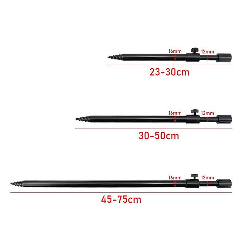 Verlängerbarer Angel-Bankstick aus Aluminiumlegierung, verstellbar, teleskopisch, Karpfenangeln Bankstick, Angelrutenständer für Bissanzeiger