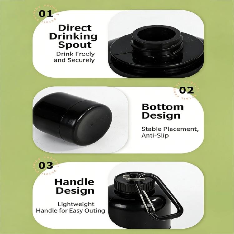 Protein Powder Jar with Carabiner Portables Shakers Cartridges, Suitable for Outdoor Sports, Gym Fitness