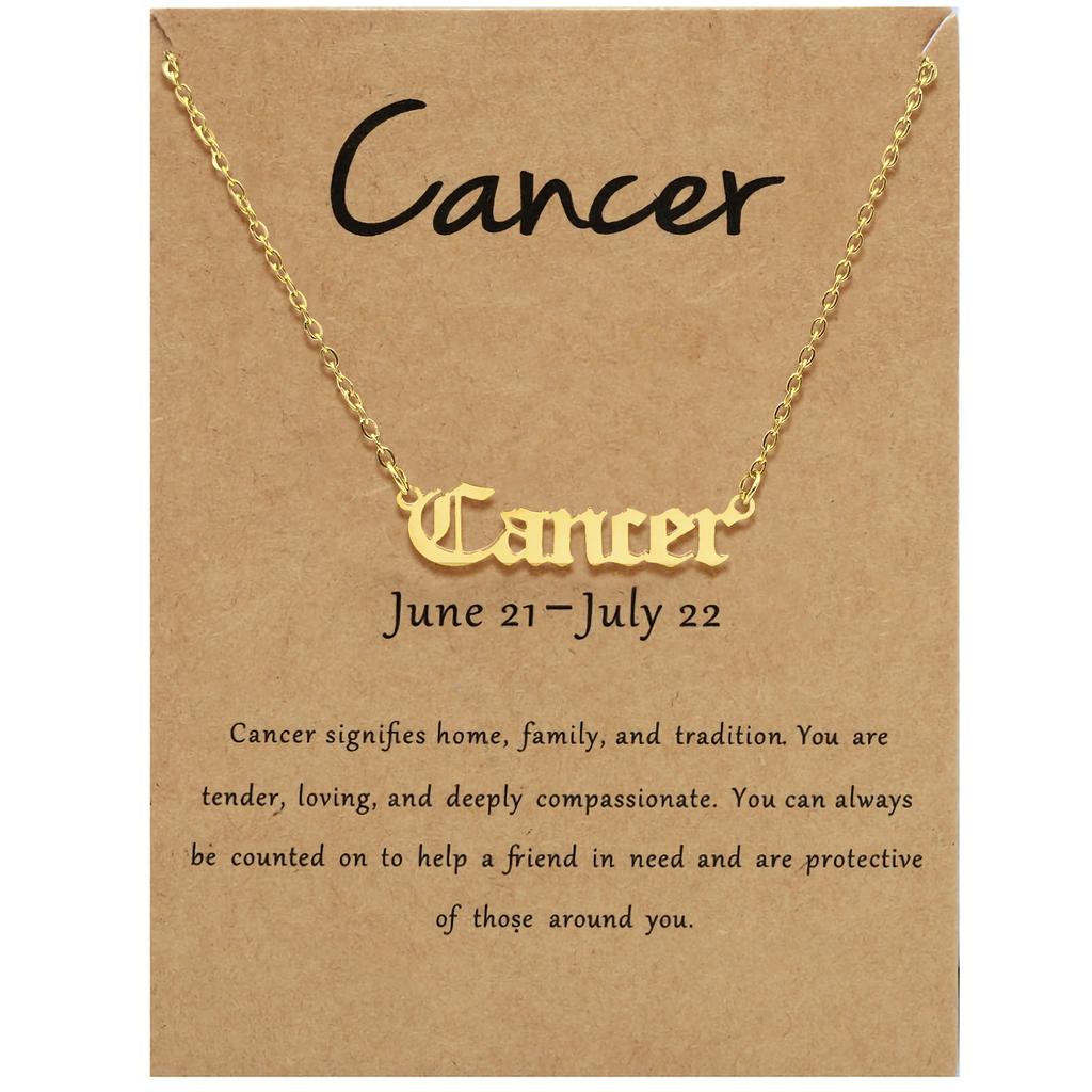 Minimalist and Exquisite Birthstone Women's Necklace Pendant Stainless Steel Plated 18K Gold Birthstone Jewelry Gift Necklace