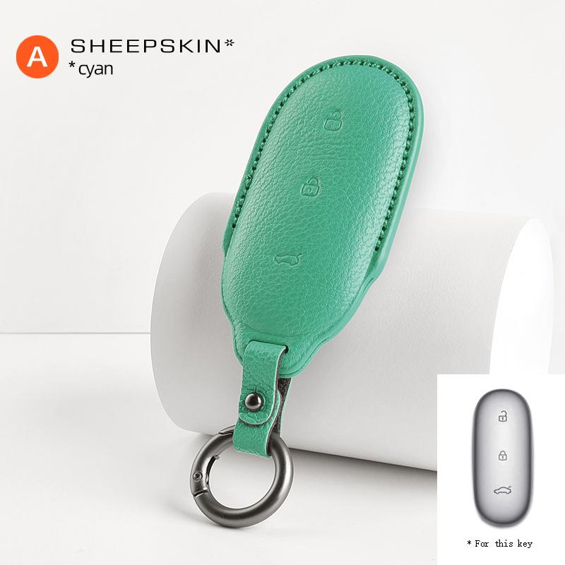 Leading Car Interior Accessories L7 L8 L9 ONE Key Bag Car Spear Parts Key Case For Leading Ideal Style A циан