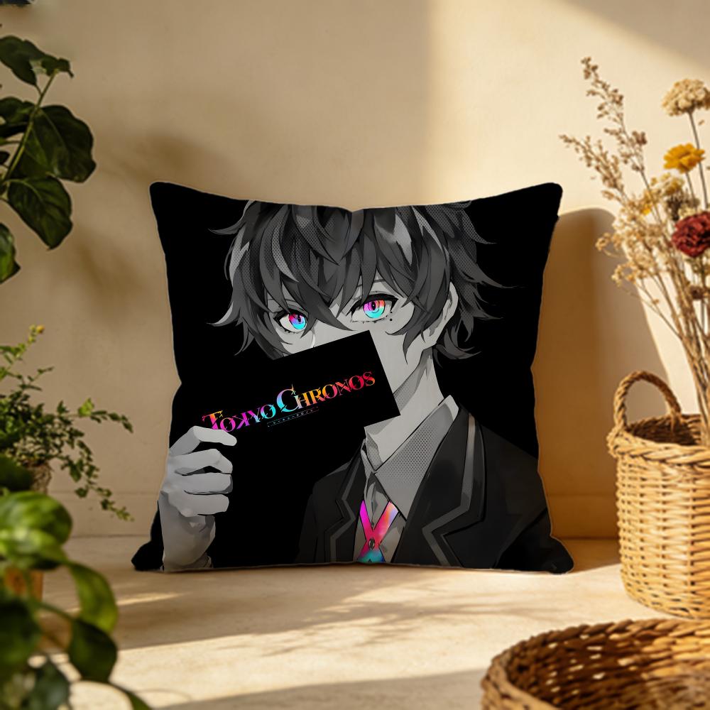 Hot Ttokyo chronosful Cushion Cover Versatile DoubleSided Pillow Case Fit for Sofa Bed Car  Daily Decor