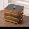 Chinese Wooden Dried Fruit Plate High-end Snack Nut Plate Hotel Club Refreshment Plate Solid Wood Fruit Plate Storage Box