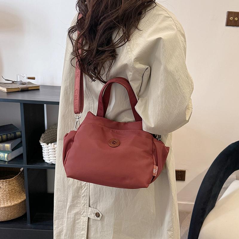 Women's Solid Color Handbag Shoulder Crossbody Bag