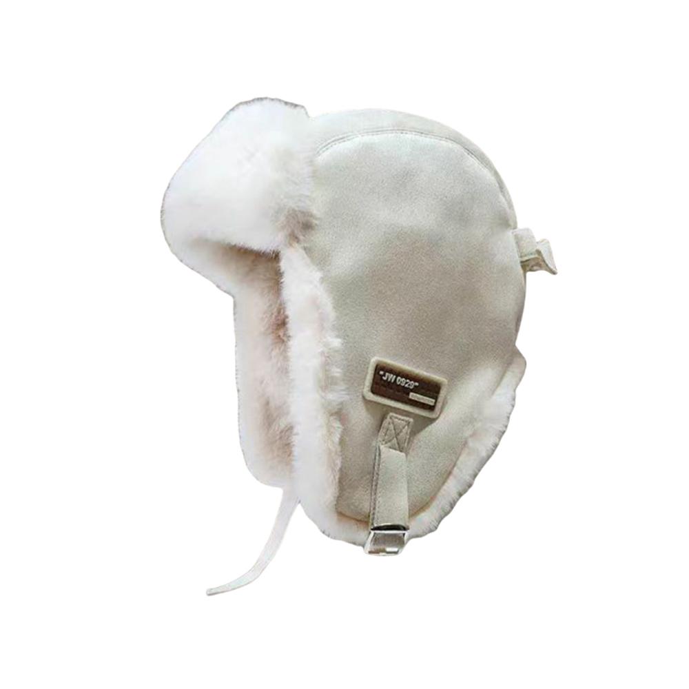 Bomber Hat Men Women Thick Warm Russian Ushanka Fur Hat Fashion Male Female Winter Hat Black Grey Earflap Ski Russian Cap