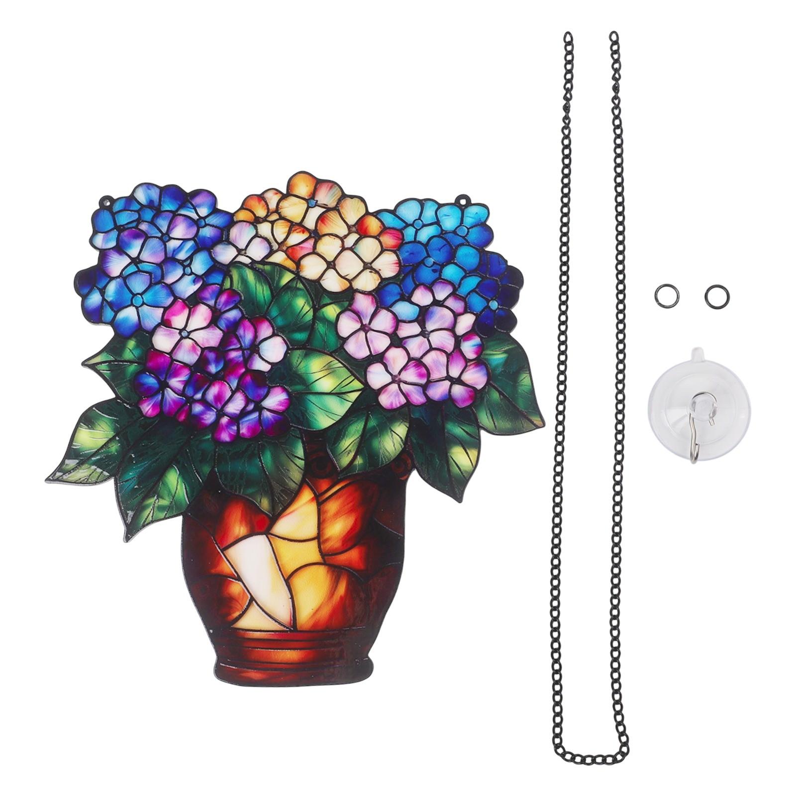 

Acrylic Flower Decor Hanging Ornament Home Garden Decoration C