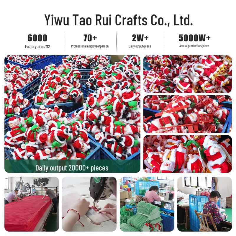 Electric Climbing Ladder Santa Claus Toy for Kids' Christmas Decoration