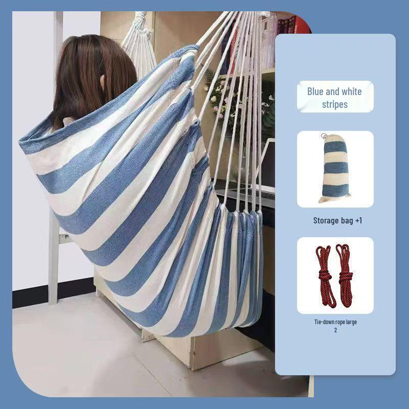 Indoor Hanging Chair Swing for Students – Children's Bedroom Door Frame Hammock, Dormitory Swing, or Courtyard Cradle Seat