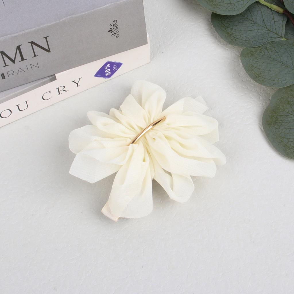 Fashion Chiffon Hair Bows with Clips Women 5.3'' Hair Bows Barrettes Girls Hair Clips Hairpins Ponytail Holder Hair Accessories