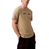 Soft Breathable Casual Crew Neck Short Sleeve T-Shirt Men Tops Khaki-Green 4RB807G-100